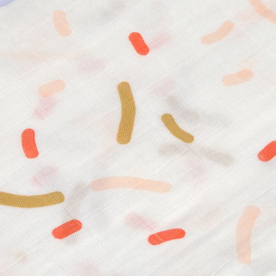 Lässig Cuddly blanket Heavenly Soft Blanket 100 x 100 cm - Little Mateys - Sprinkles Spicy Orange