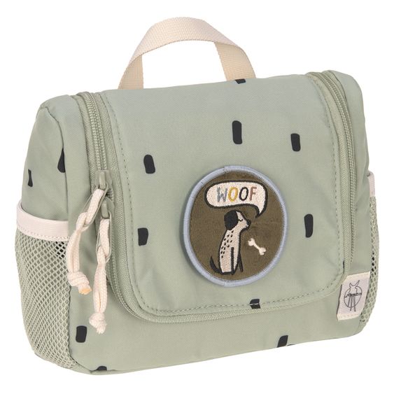 Lässig Borsa da toilette Mini Washbag - Happy Prints - Light Olive