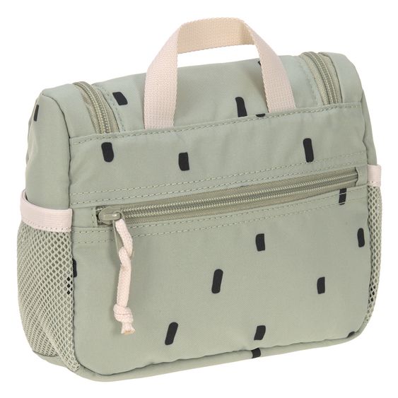 Lässig Borsa da toilette Mini Washbag - Happy Prints - Light Olive