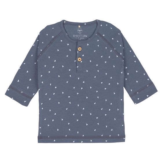 Lässig Langarmshirt aus Bio-Baumwolle - Triangle Blue - Gr. 74/80