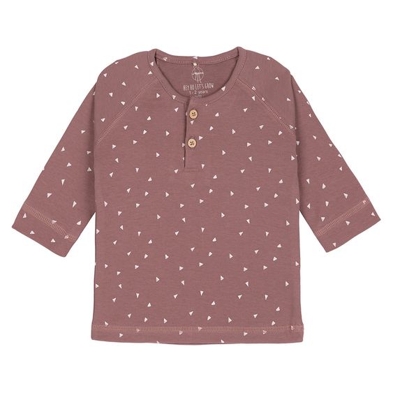 Lässig Langarmshirt aus Bio-Baumwolle - Triangle Cinnamon - Gr. 74/80