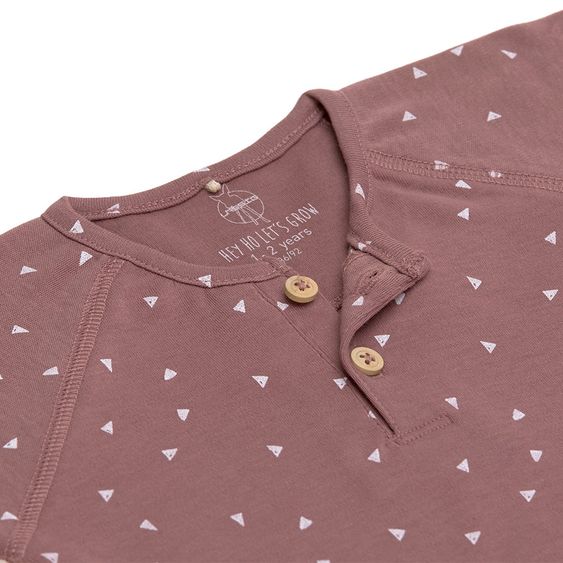 Lässig Langarmshirt aus Bio-Baumwolle - Triangle Cinnamon - Gr. 74/80