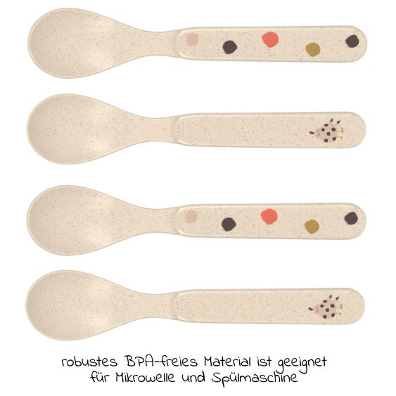 Lässig Spoon 4-pack - Little Mateys - Spicy Orange