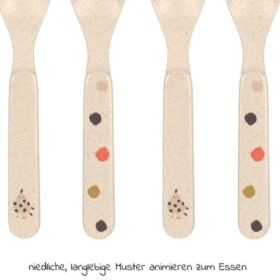 Lässig Spoon 4-pack - Little Mateys - Spicy Orange