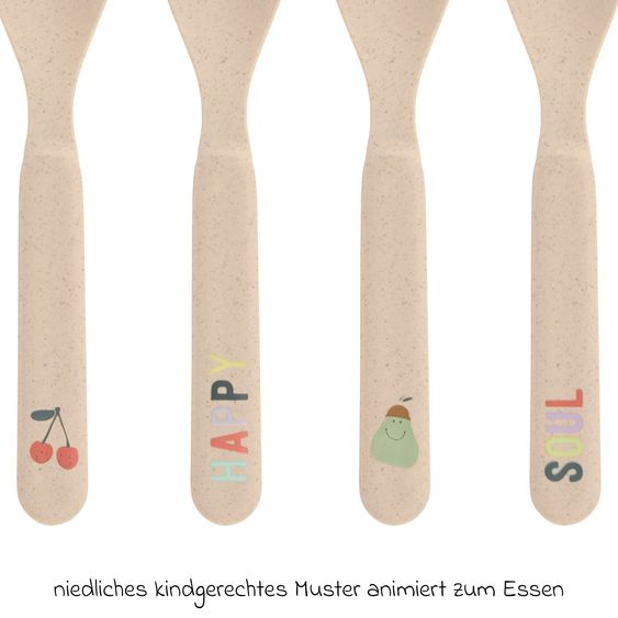 Lässig Löffel 4er Pack Spoon - Happy Fruits - Cherry