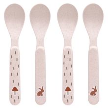 Spoon 4 pack Spoon - Little Forest Rabbit - Rose