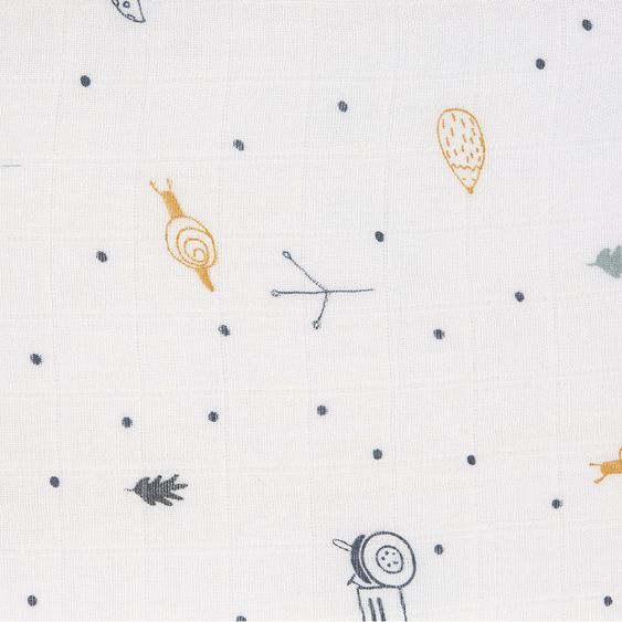 Lässig Mulltuch 3er Pack Heavenly Soft Swaddle L - Bambus 80 x 80 cm - Garden Explorer Boys