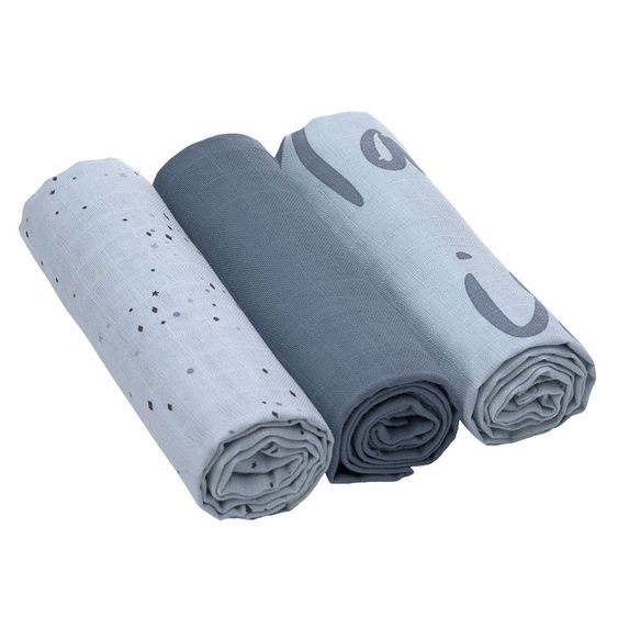 Lässig Mulltuch 3er Pack Swaddle & Burp Blanket L 85 x 85 cm - More Magic Seal