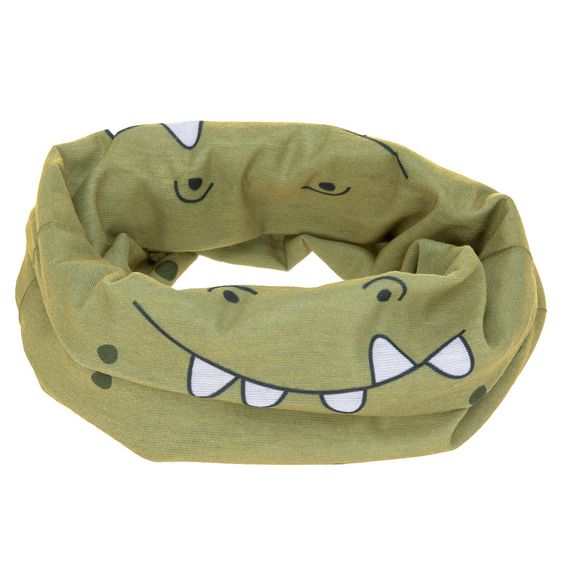 Lässig Multifunktionstuch Flexi-Loop Kids - Crocodile - Olive