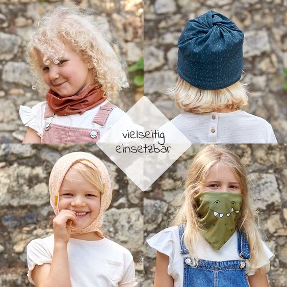 Lässig Multifunktionstuch Flexi-Loop Kids - Crocodile - Olive