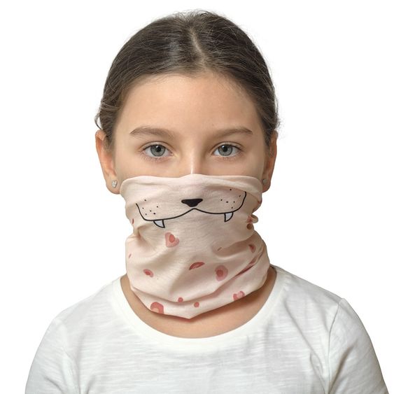 Lässig Multifunktionstuch Flexi-Loop Kids - Leopard - Rose