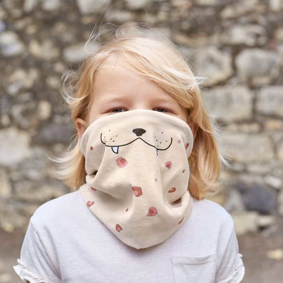 Lässig Multifunktionstuch Flexi-Loop Kids - Leopard - Rose