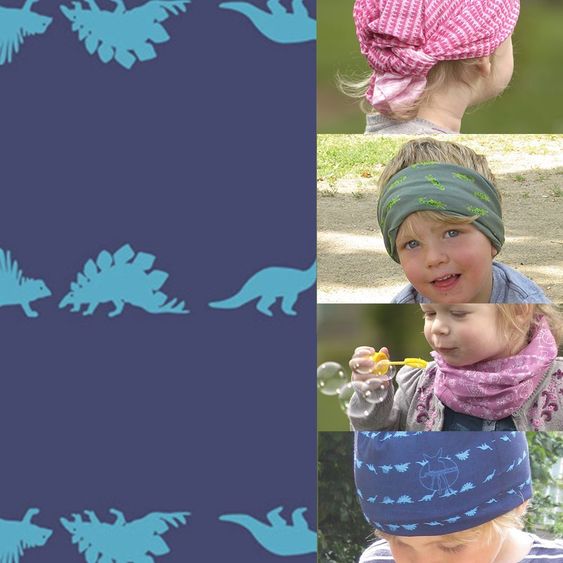 Lässig Multifunktionstuch Twister Baby - Dino Blue