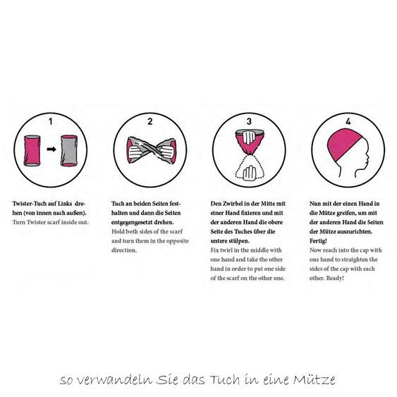 Lässig Multifunktionstuch Twister Kids - Starlight Magenta