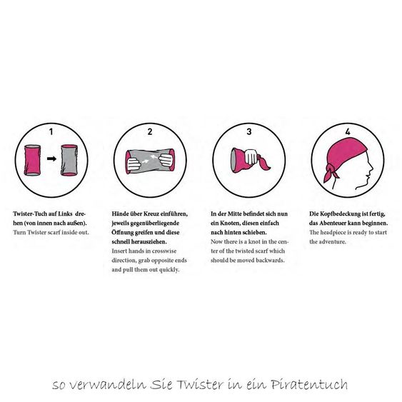 Lässig Multifunktionstuch Twister Kids - Starlight Magenta