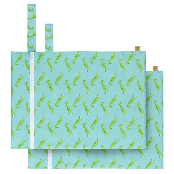 Lässig Nasstasche 2er Pack Wet Bag - Crocodile Granny