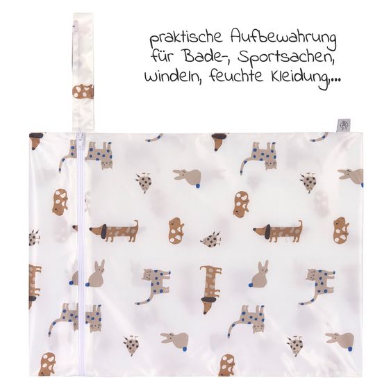 Lässig Nasstasche 2er Pack Wet Bag - Little Mateys - Royal Blue