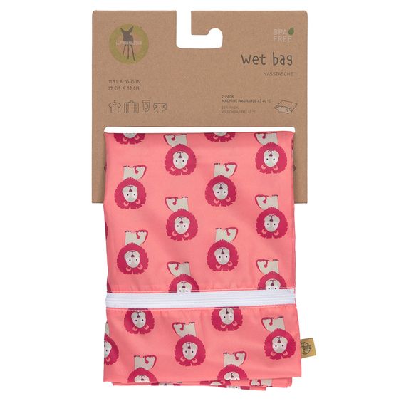 Lässig Nasstasche 2er Pack Wet Bag - Wildlife Lion