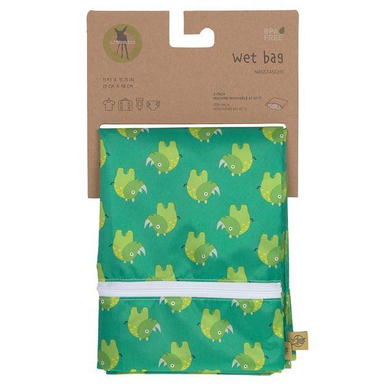 Lässig Nasstasche 2er Pack Wet Bag - Wildlife Rhino