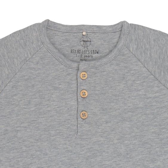 Lässig Overall aus Bio-Baumwolle - Grey Mélange - Gr. 50/56