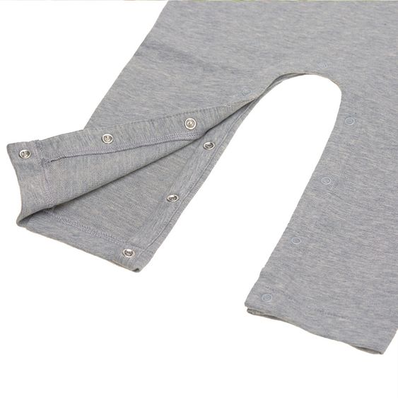 Lässig Overall aus Bio-Baumwolle - Grey Mélange - Gr. 50/56