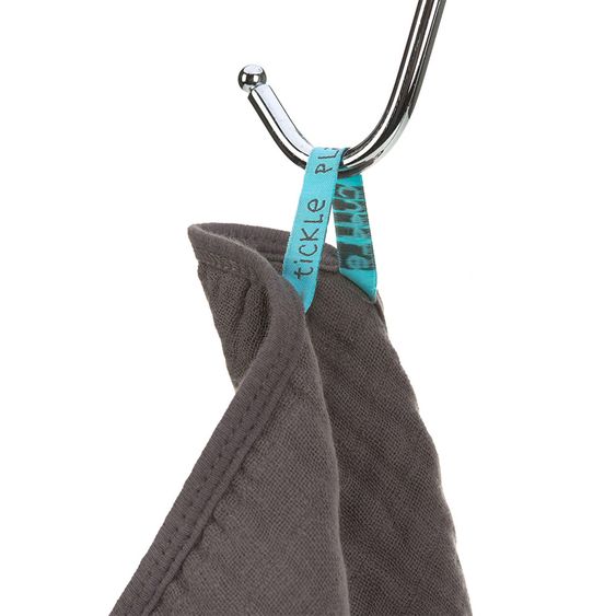 Lässig Pflegetuch 3er Pack Muslin 30 x 30 cm - Anthracite