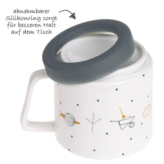 Lässig Porcelain cup non slip - Garden Explorer Boys