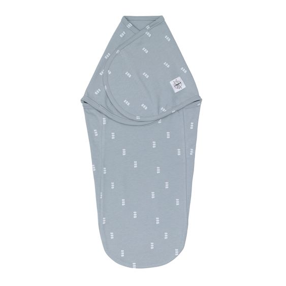 Lässig Pucksack Cozy Swaddle Bag GOTS - Blocchi - Azzurro