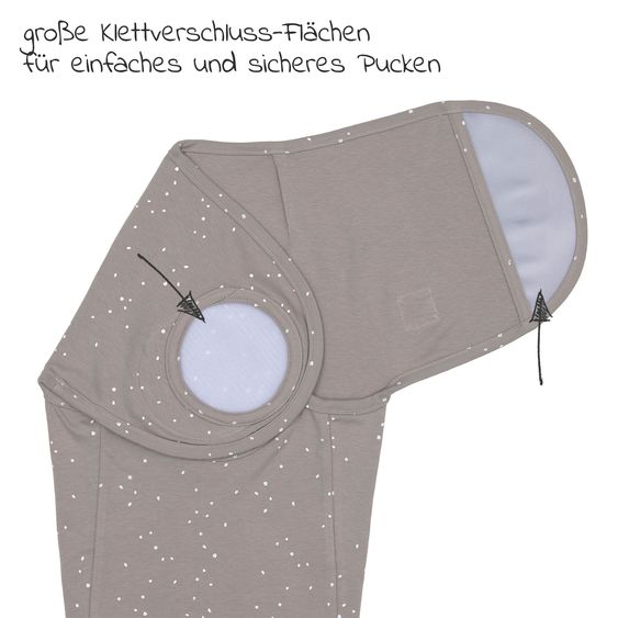 Lässig Pucksack Cozy Swaddle Bag GOTS - Spinkle - Taupe