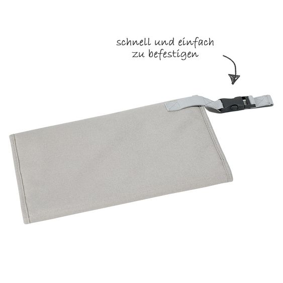 Lässig Reise-Wickelunterlage Wrap-To-Go - Cork Star - Light Grey