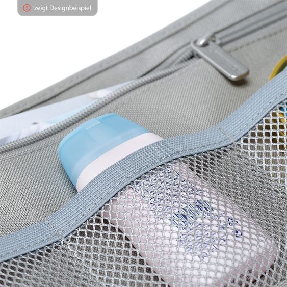 Lässig Fasciatoio da viaggio Wrap-To-Go - Linee tratteggiate - Ebano