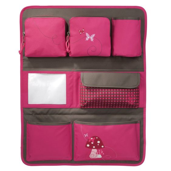 Lässig Rückenlehnen-Tasche Car Wrap-to-Go - Mushroom Magenta