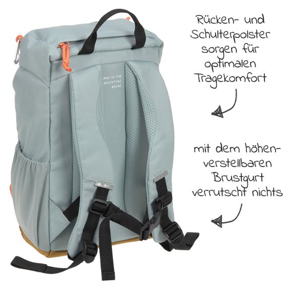 Lässig Rucksack Mini Outdoor Backpack - Nature Light Blue