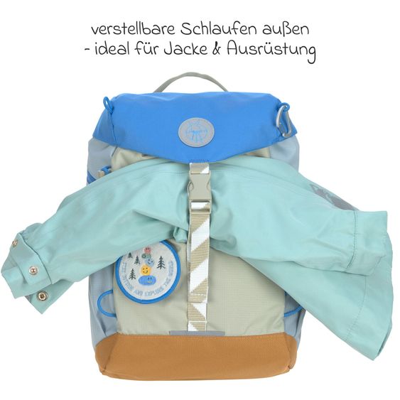 Lässig Zaino Mini Zaino Outdoor - Sunny Explorer - Verde / Blu