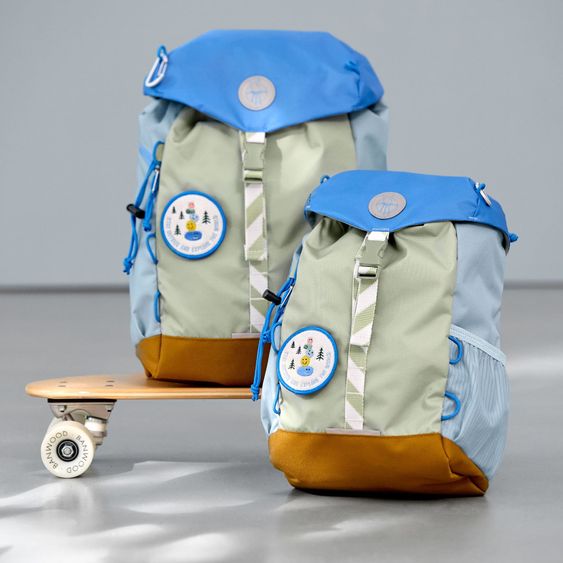 Lässig Zaino Mini Zaino Outdoor - Sunny Explorer - Verde / Blu