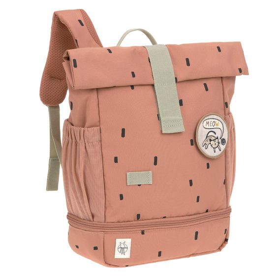 Lässig Rucksack Mini Rolltop Backpack - Happy Prints - Caramel