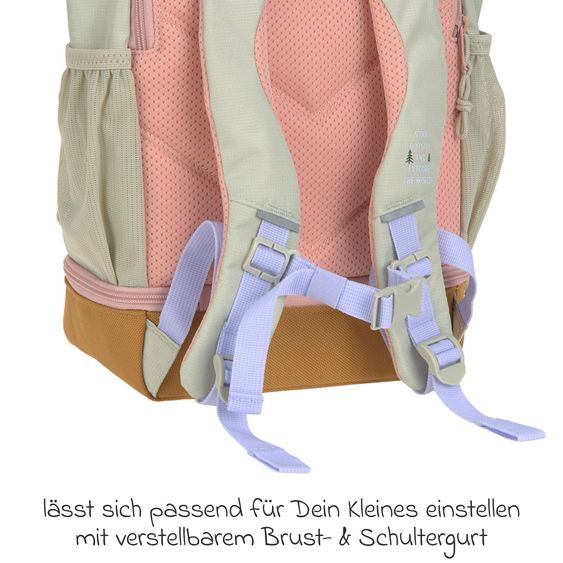 Lässig Rucksack Mini Rolltop Backpack - Sunny Explorer - Rose / Pink