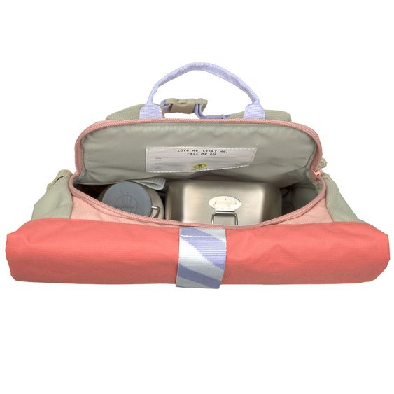 Lässig Rucksack Mini Rolltop Backpack - Sunny Explorer - Rose / Pink