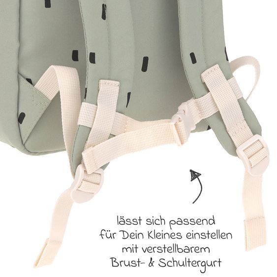 Lässig Rucksack Mini Square Backpack - Happy Prints - Light Olive