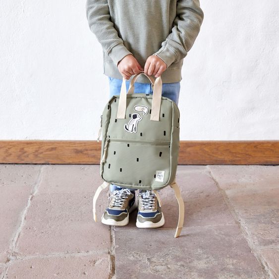 Lässig Rucksack Mini Square Backpack - Happy Prints - Light Olive