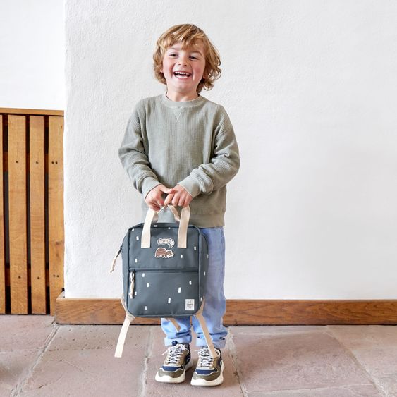 Lässig Rucksack Mini Square Backpack - Happy Prints - Midnight Blue