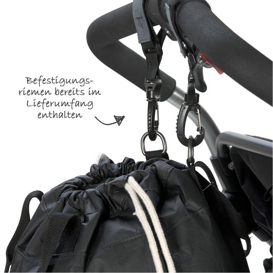 Lässig Rucksack / Turnbeutel Green Label Tyve String Bag - Black