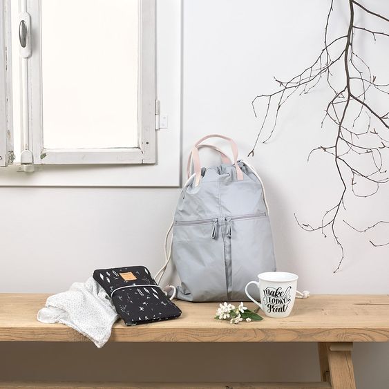 Lässig Rucksack / Turnbeutel Green Label Tyve String Bag - Grey