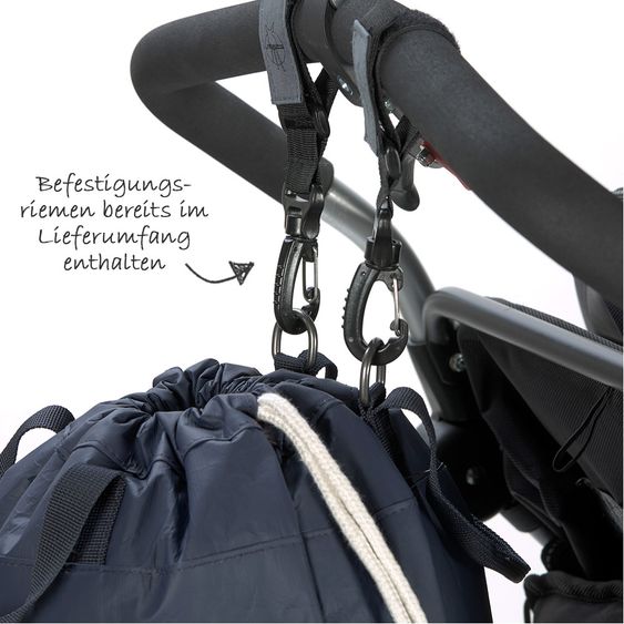 Lässig Rucksack / Turnbeutel Green Label Tyve String Bag - Navy