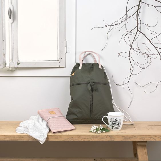 Lässig Rucksack / Turnbeutel Green Label Tyve String Bag - Olive