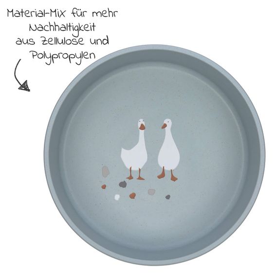 Lässig Schale rutschfest - Tiny Farmer - Sheep & Goose - Blue