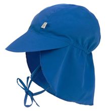 Schirmmütze mit Nackenschutz LSF Sun Protection Flap Hat - Blue - Gr. 43/45