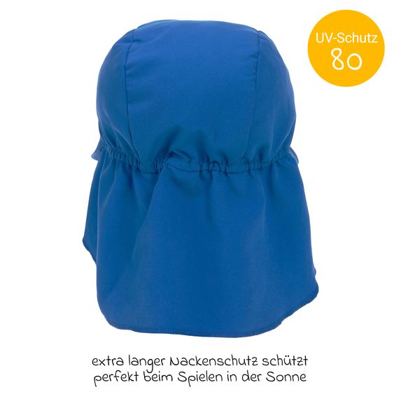 Lässig Schirmmütze mit Nackenschutz LSF Sun Protection Flap Hat - Blue - Gr. 43/45