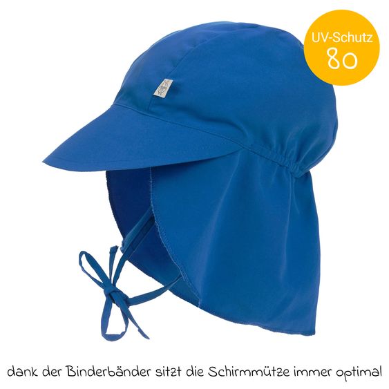 Lässig Schirmmütze mit Nackenschutz LSF Sun Protection Flap Hat - Blue - Gr. 43/45