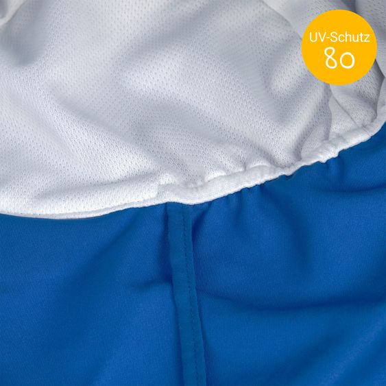 Lässig Schirmmütze mit Nackenschutz LSF Sun Protection Flap Hat - Blue - Gr. 43/45